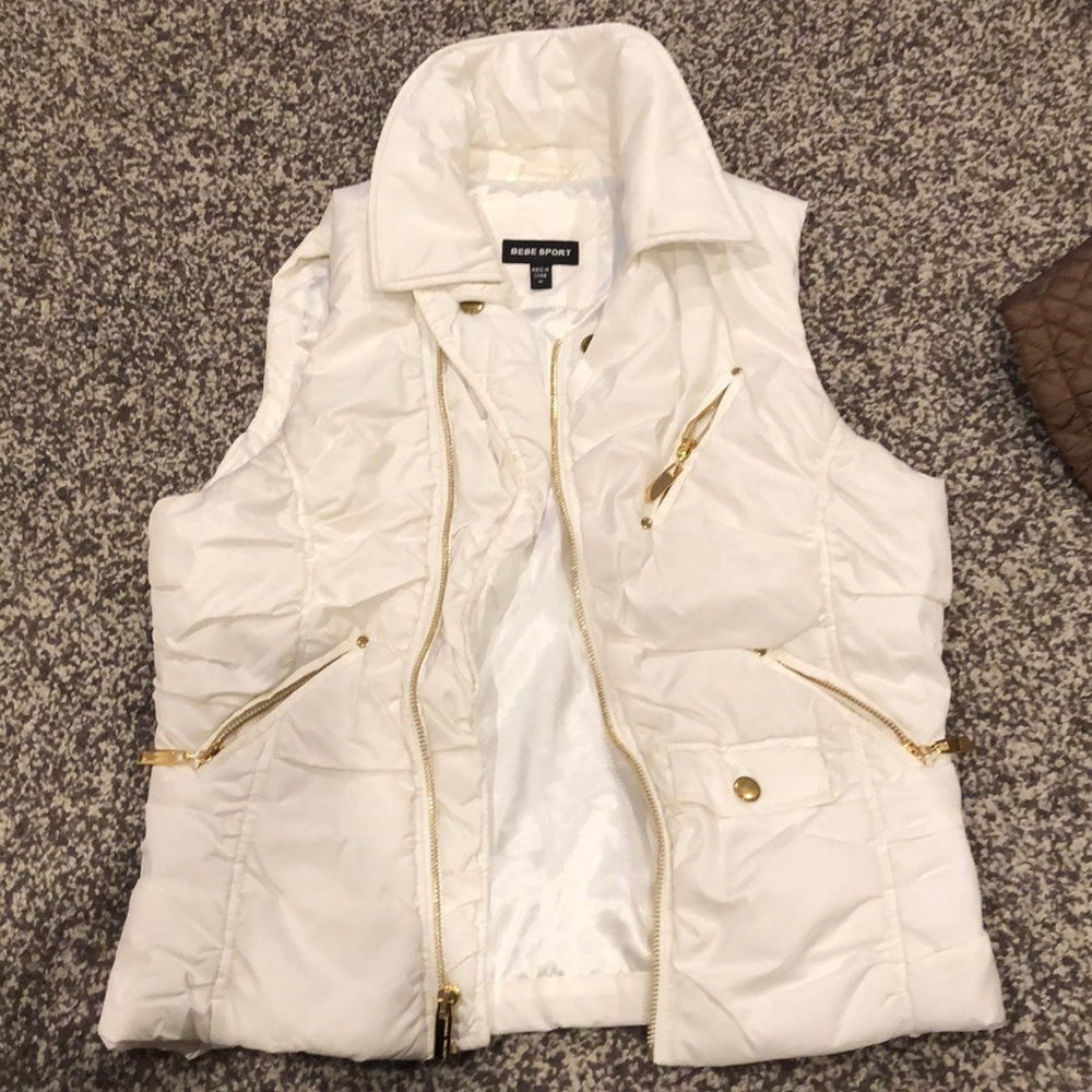 White BEBE sport vest